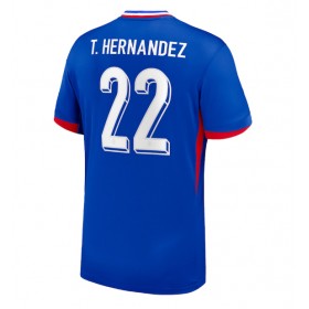 Frankrike Theo Hernandez #22 Hemmakläder EM 2024 Kortärmad